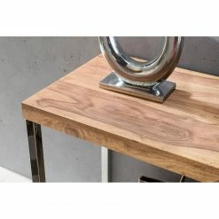 Naturoo Console Tolono - Acacia massif / Acier inoxydable - Acacia / Chrome -loftscape Boutique 1000194217 200108 10050600091 DETAILS P000000001000194217