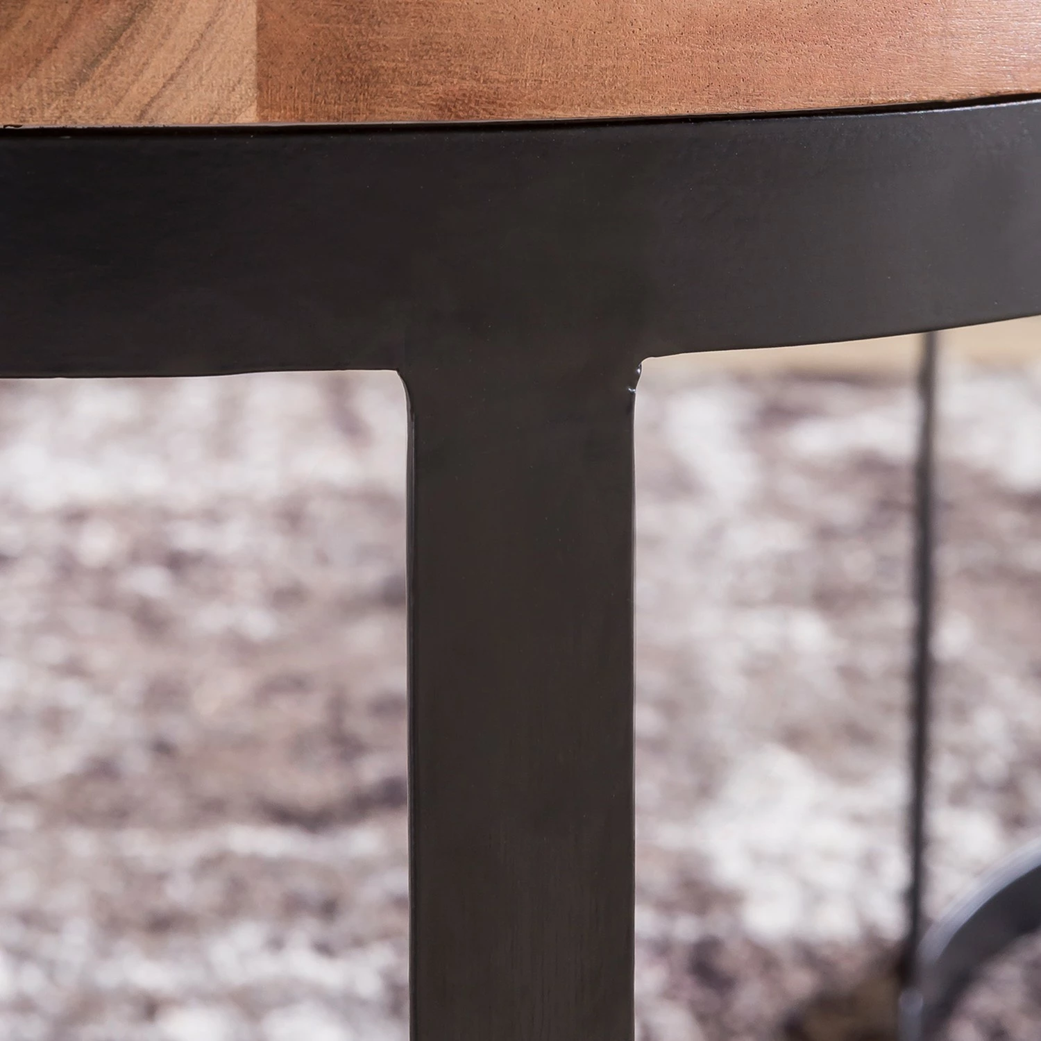 Naturoo Bouts de canapé Palos I (lot de 2) - Acacia massif / Métal - Acacia / Noir 9 Naturoo Bouts de canapé Palos I (lot de 2) - Acacia massif / Métal - Acacia / Noir – Image 7