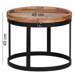 Naturoo Bouts de canapé Palos I (lot de 2) - Acacia massif / Métal - Acacia / Noir 19 Naturoo Bouts de canapé Palos I (lot de 2) - Acacia massif / Métal - Acacia / Noir -loftscape Boutique 1000194221 200108 10051200129 SKETCH DETAILS P000000001000194221 sketch