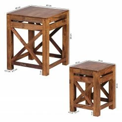 Naturoo Bouts de canapé Ridgely (lot de 2) - Sheesham massif 13 Naturoo Bouts de canapé Ridgely (lot de 2) - Sheesham massif -loftscape Boutique 1000194233 200108 10052000196 SKETCH DETAILS P000000001000194233 sketch