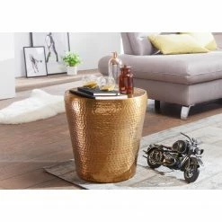 Red Living Bout de canapé Pierron - Aluminium - Doré -loftscape Boutique 1000194281 200108 10060000470 MOOD DETAILS P000000001000194281 mood