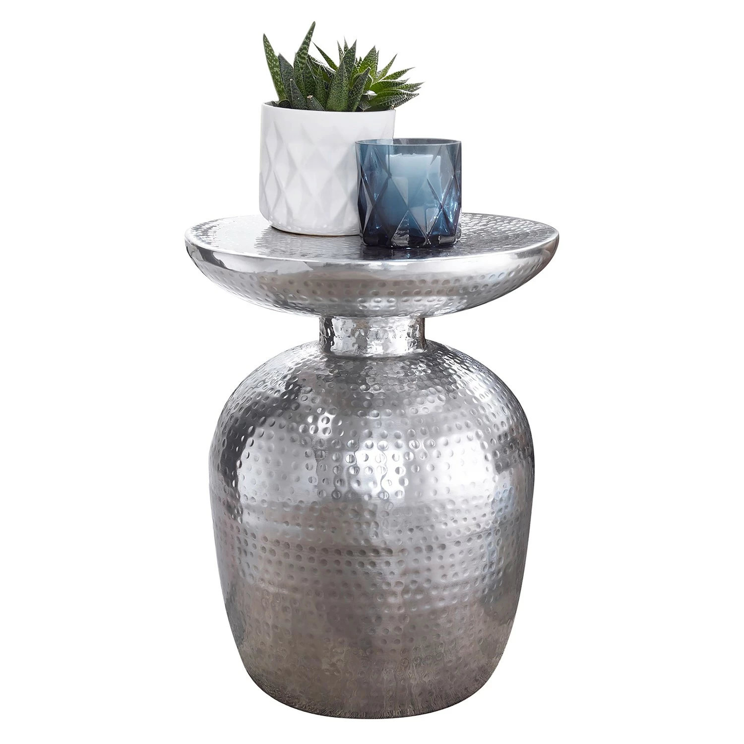 Red Living Bout de canapé Trevose - Aluminium - Argenté 3 Red Living Bout de canapé Trevose - Aluminium - Argenté