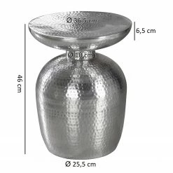 Red Living Bout de canapé Trevose - Aluminium - Argenté 11 Red Living Bout de canapé Trevose - Aluminium - Argenté -loftscape Boutique 1000194282 200108 10060100478 SKETCH DETAILS P000000001000194282 sketch