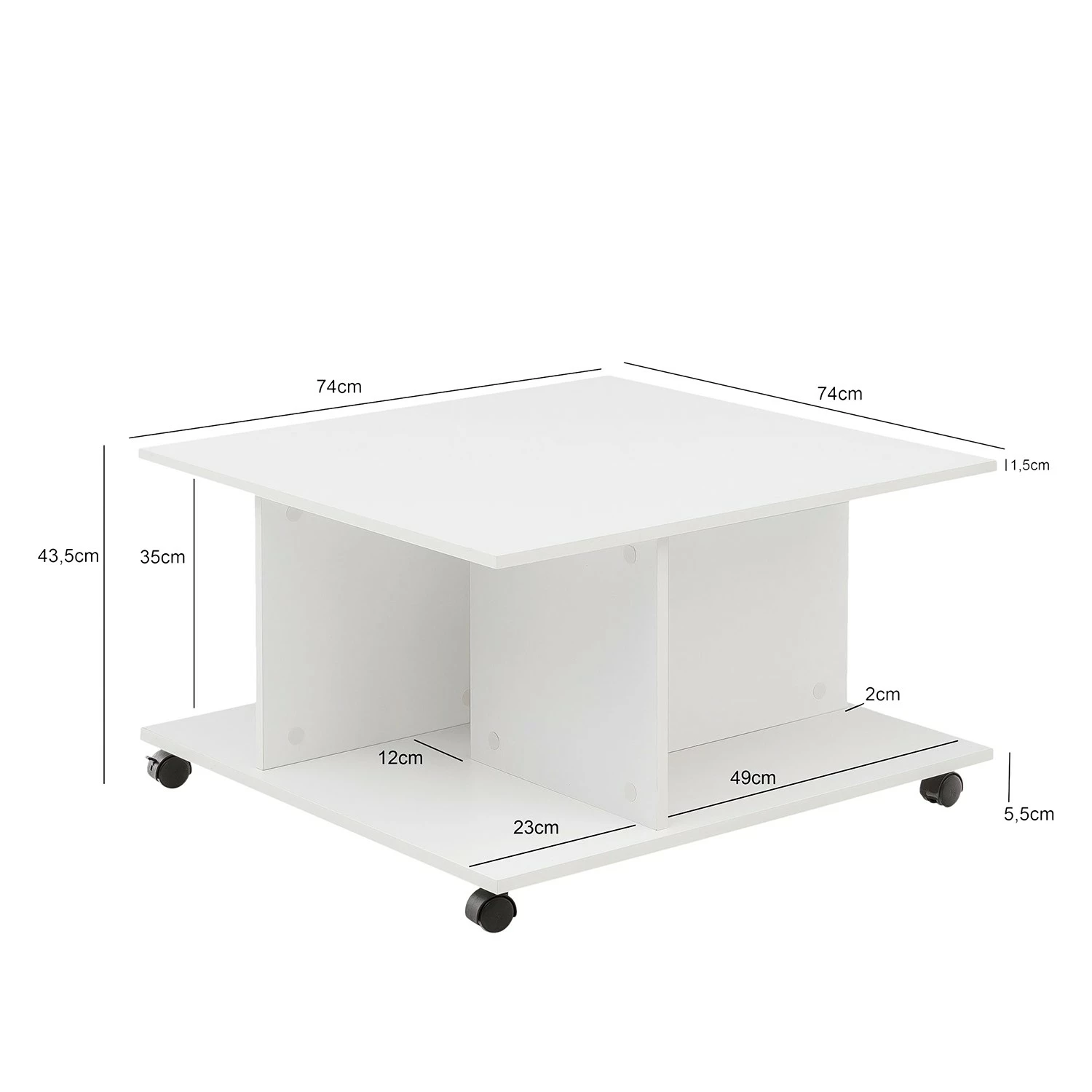 Mooved Table basse Beal IV - Blanc 9 Mooved Table basse Beal IV - Blanc – Image 7