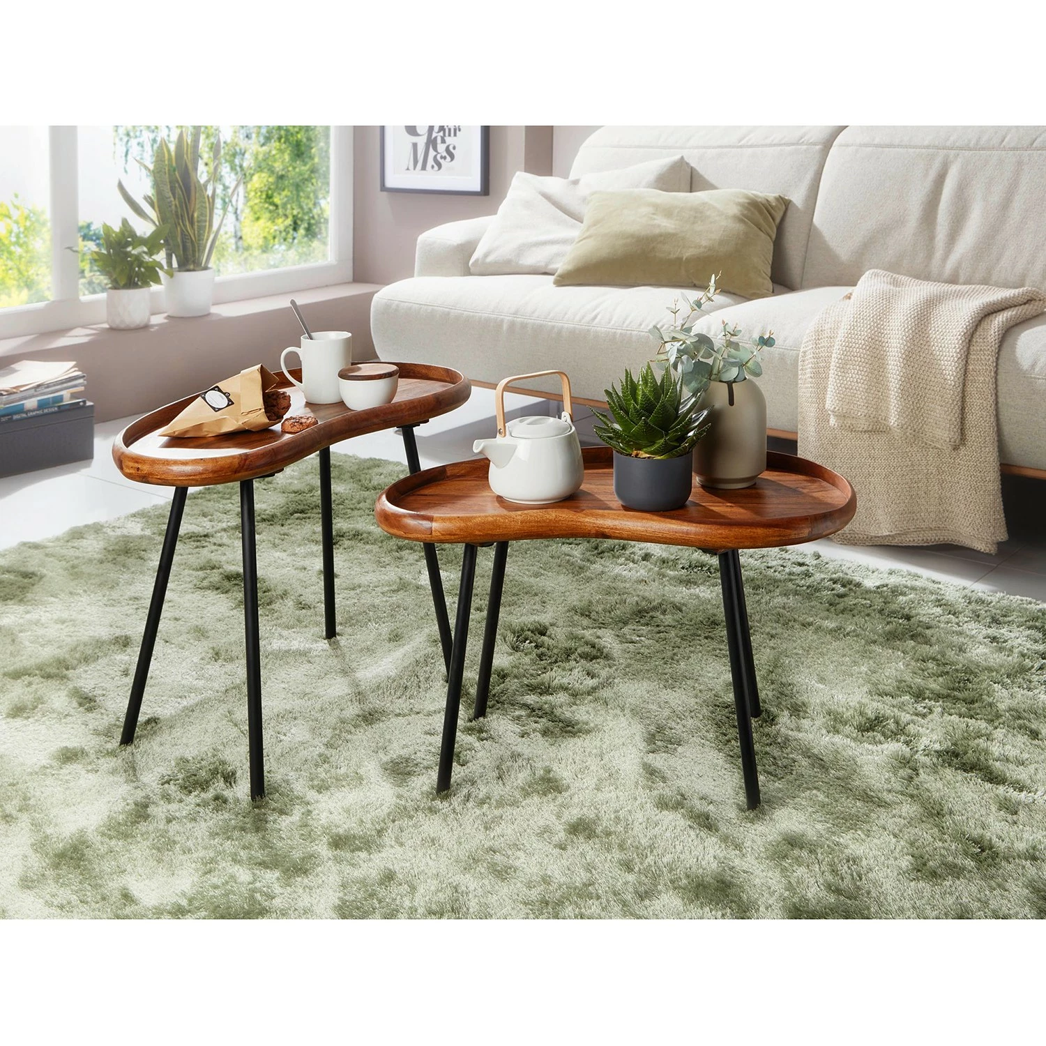 Red Living Table basse Ardee - Sheesham massif / Métal - Sheesham / Noir 5 Red Living Table basse Ardee - Sheesham massif / Métal - Sheesham / Noir – Image 3