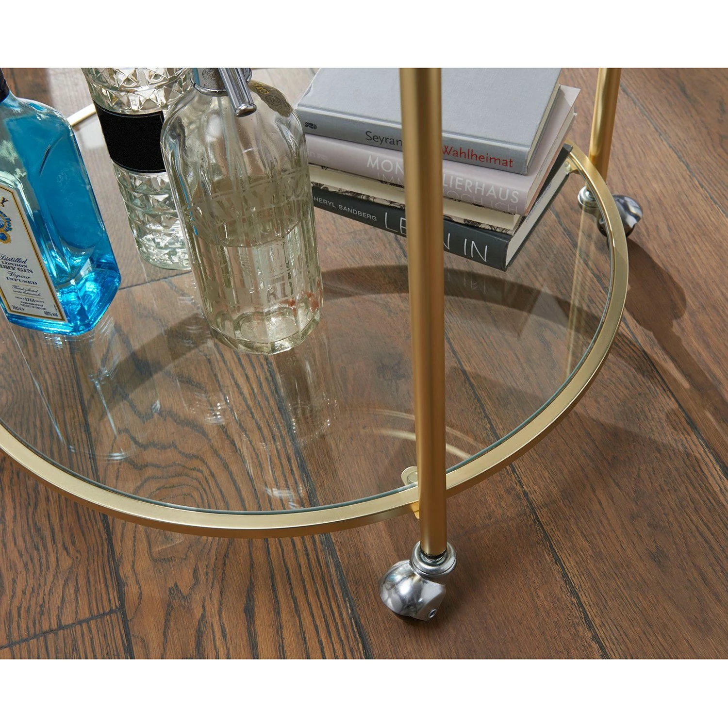 Jack & Alice Desserte Achill - Verre / Métal - Doré 8 Jack & Alice Desserte Achill - Verre / Métal - Doré – Image 6