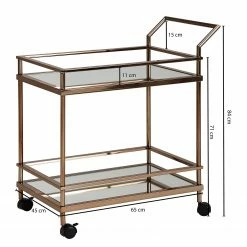 Jack & Alice Desserte Monamolin - Verre / Métal - Doré 13 Jack & Alice Desserte Monamolin - Verre / Métal - Doré -loftscape Boutique 1000194313 200108 10063000681 SKETCH DETAILS P000000001000194313 sketch