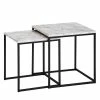 Norrwood Tables gigognes Paiteago (lot de 2) - Imitation marbre blanc / Noir -loftscape Boutique 1000194314 200108 10063000682 IMAGE P000000001000194314