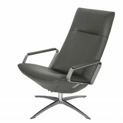 Fredriks Fauteuil relax Pargas - Cuir véritable - Gris foncé -loftscape Boutique 1000194347 220829 030 DETAILS P000000001000194347