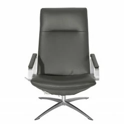 Fredriks Fauteuil relax Pargas - Cuir véritable - Gris foncé -loftscape Boutique 1000194347 220829 050 DETAILS P000000001000194347
