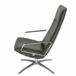 Fredriks Fauteuil relax Pargas - Cuir véritable - Gris foncé -loftscape Boutique 1000194347 220829 060 DETAILS P000000001000194347