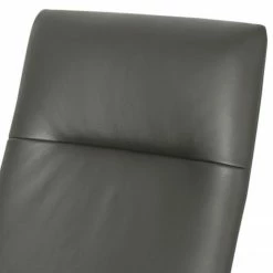 Fredriks Fauteuil relax Pargas - Cuir véritable - Gris foncé -loftscape Boutique 1000194347 220829 100 DETAILS P000000001000194347