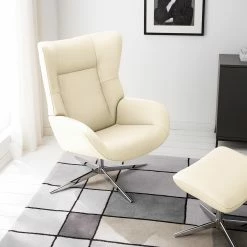 Fredriks Fauteuil relax Salla - velours - Cuir Daleb: Crème -loftscape Boutique 1000194353 210520 15464900144 MOOD DETAILS P000000001000194353 mood