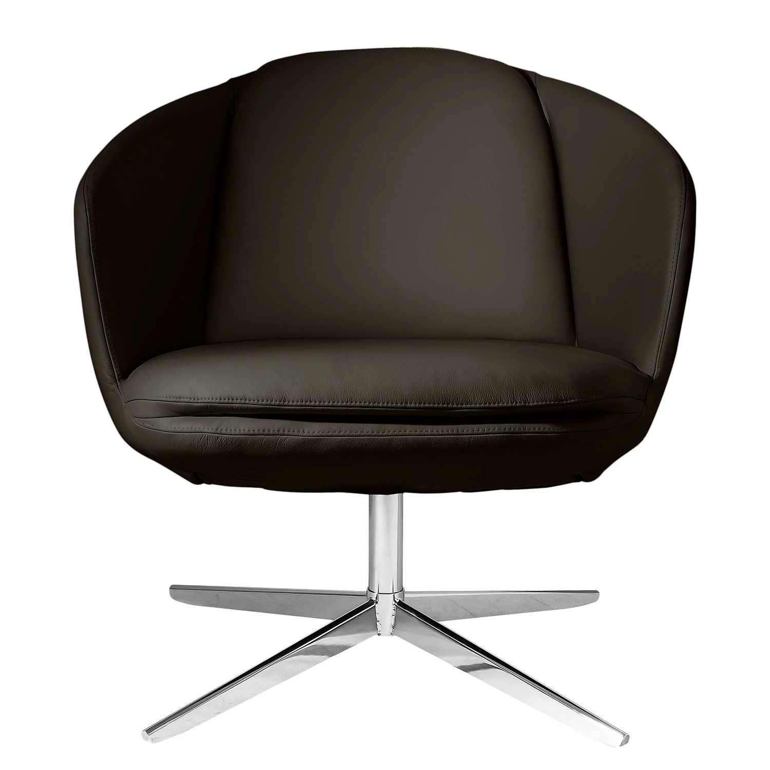 Fredriks Fauteuil Monsac III - Cuir véritable - Marron 4 Fredriks Fauteuil Monsac III - Cuir véritable - Marron – Image 2