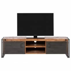 Ars manufacti Ensemble meubles TV Manchester II (4) - Acacia massif / Métal - Acacia / Anthracite -loftscape Boutique 1000196081 200406 13083800011 DETAILS P000000001000196081