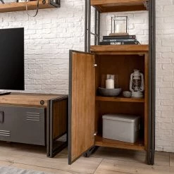 Ars manufacti Ensemble meubles TV Manchester II (4) - Acacia massif / Métal - Acacia / Anthracite -loftscape Boutique 1000196081 200430 15155800023 DETAILS P000000001000196081