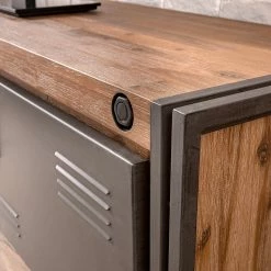 Ars manufacti Ensemble meubles TV Manchester II (4) - Acacia massif / Métal - Acacia / Anthracite -loftscape Boutique 1000196081 200430 15160100027 DETAILS P000000001000196081