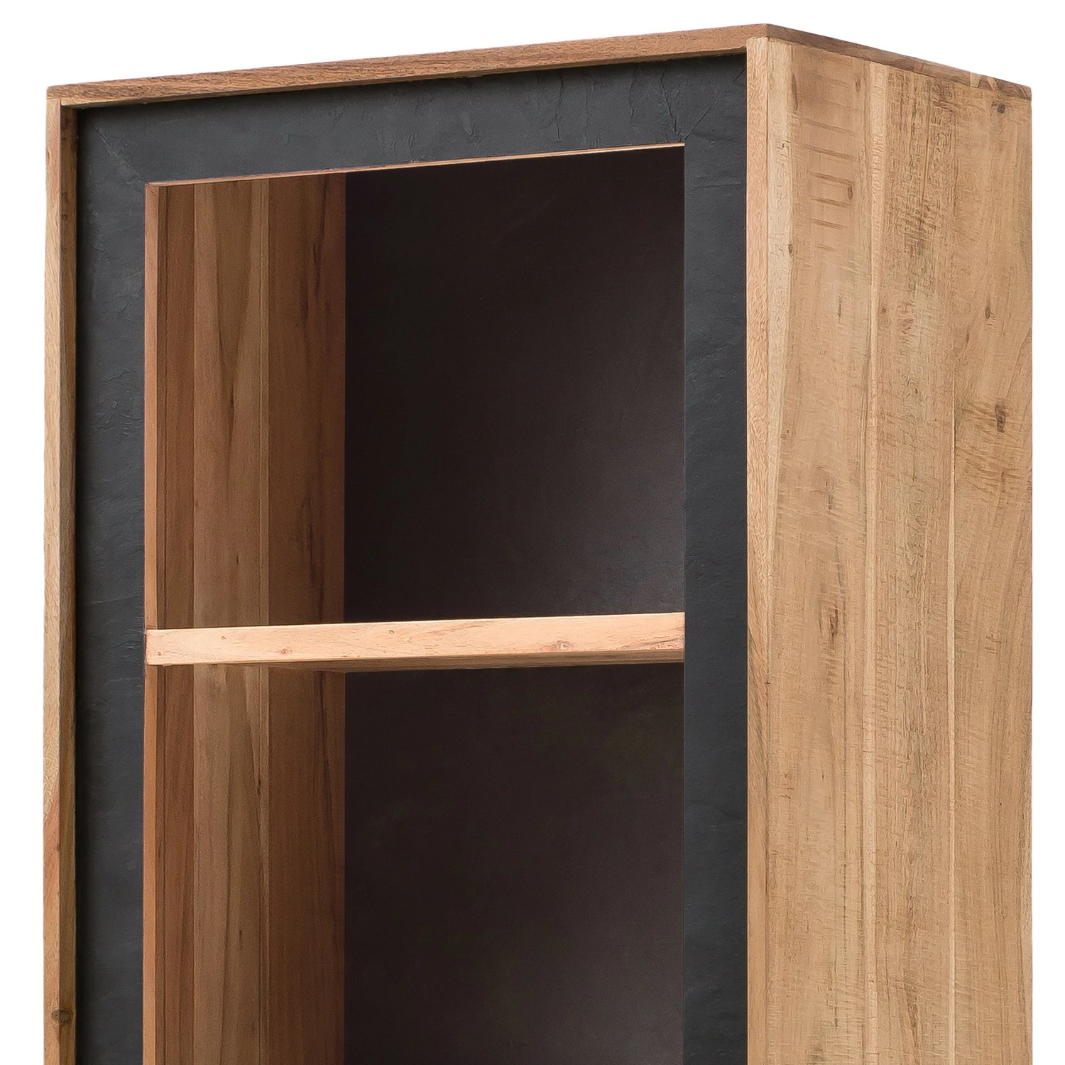 Ars Natura Étagère Weldon - Acacia massif / Placage en pierre / Acacia / Noir 7 Ars Natura Étagère Weldon - Acacia massif / Placage en pierre / Acacia / Noir – Image 5