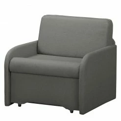 Fredriks Fauteuill convertible Disley II - Tissu - Gris - Avec accoudoirs