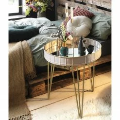 Norrwood Bout de canapé Krokvik I - Verre / Métal - Gris sable -loftscape Boutique 1000196428 191211 14162600007 MOOD DETAILS P000000001000196428 mood