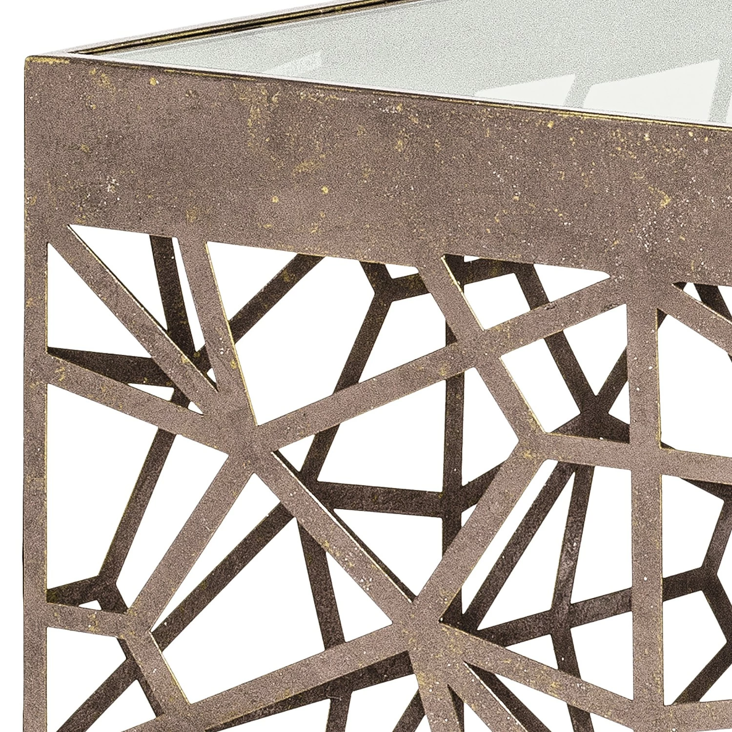 Red Living Bout de canapé Lindsfors I - Verre / Acier - Bronze vieilli 8 Red Living Bout de canapé Lindsfors I - Verre / Acier - Bronze vieilli – Image 6