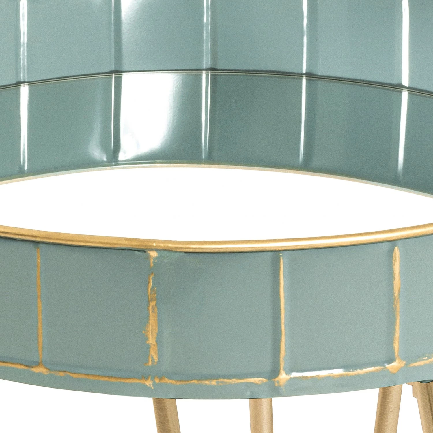 Norrwood Bout de canapé Krokvik II - Verre / Métal - Menthe / Gris sable 6 Norrwood Bout de canapé Krokvik II - Verre / Métal - Menthe / Gris sable – Image 4