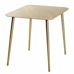 Jack & Alice Bout de canapé Oconee II - Acier - Doré