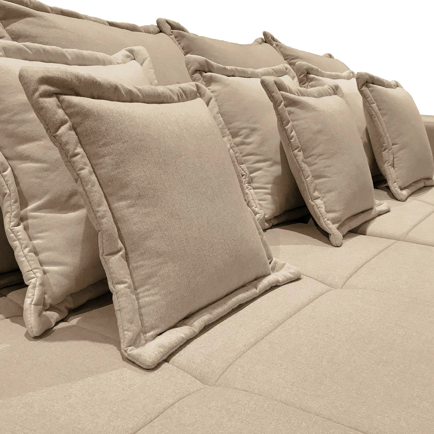 Maison Belfort Grand Canapé Breval - Microfibre - Cappuccino 6 Maison Belfort Grand Canapé Breval - Microfibre - Cappuccino – Image 4