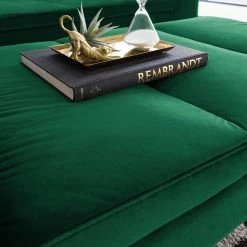 Studio Copenhagen Repose-pieds Madison - Velours Shyla: Vert foncé -loftscape Boutique 1000198193 191219 09590600007 DETAILS P000000001000198193