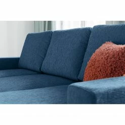 Fredriks Canapé d'angle Fiesta I - Tissu structuré - Bleu jean - Méridienne courte à droite (vue de face) - Avec fonction couchage 25 Fredriks Canapé d'angle Fiesta I - Tissu structuré - Bleu jean - Méridienne courte à droite (vue de face) - Avec fonction couchage -loftscape Boutique 1000198227 201210 09575700011 DETAILS P000000001000198227