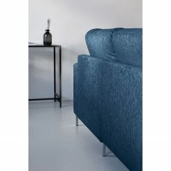 Fredriks Canapé d'angle Fiesta I - Tissu structuré - Bleu jean - Méridienne courte à droite (vue de face) - Avec fonction couchage 26 Fredriks Canapé d'angle Fiesta I - Tissu structuré - Bleu jean - Méridienne courte à droite (vue de face) - Avec fonction couchage -loftscape Boutique 1000198227 201210 09575900012 DETAILS P000000001000198227