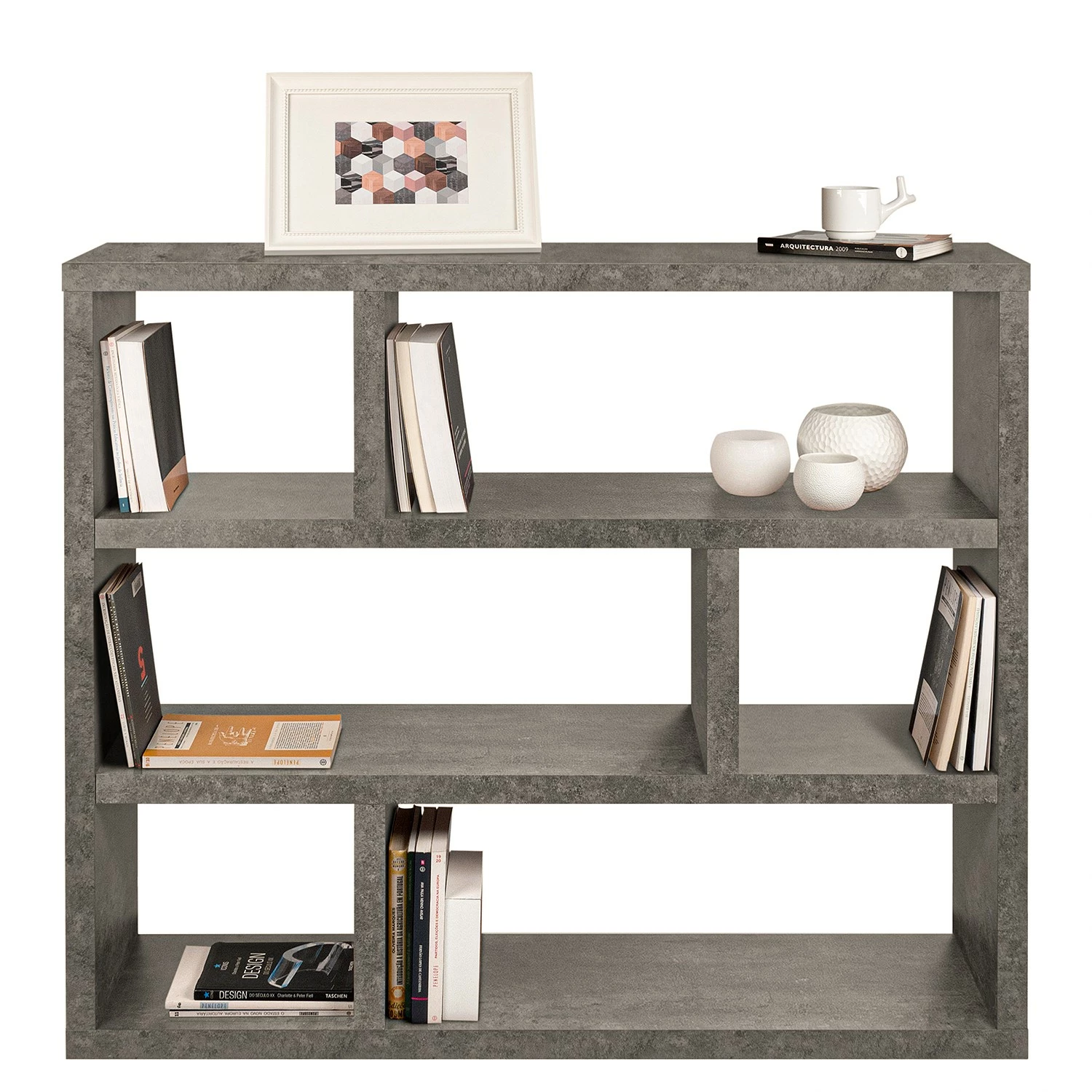 Temahome Étagère Dublin - Imitation béton - Imitation béton - Hauteur : 105 cm 8 Temahome Étagère Dublin - Imitation béton - Imitation béton - Hauteur : 105 cm – Image 6