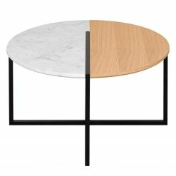 Temahome Table basse Sonata - Marbre / Acier - Chêne / Blanc -loftscape Boutique 1000198865 191209 09463000050 DETAILS P000000001000198865