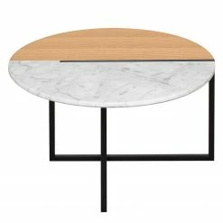 Temahome Table basse Sonata - Marbre / Acier - Chêne / Blanc -loftscape Boutique 1000198865 191209 09463000051 DETAILS P000000001000198865