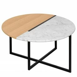 Temahome Table basse Sonata - Marbre / Acier - Chêne / Blanc -loftscape Boutique 1000198865 191209 09463100052 DETAILS P000000001000198865