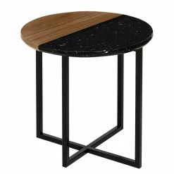 Temahome Bout de canapé Sonata - Marbre / Acier - Noyer / Noir 19 Temahome Bout de canapé Sonata - Marbre / Acier - Noyer / Noir -loftscape Boutique 1000198867 191209 09463400078 DETAILS P000000001000198867