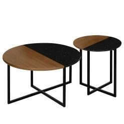 Temahome Bout de canapé Sonata - Marbre / Acier - Noyer / Noir 22 Temahome Bout de canapé Sonata - Marbre / Acier - Noyer / Noir -loftscape Boutique 1000198867 191209 09463400081 DETAILS P000000001000198867