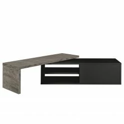 Temahome Meuble TV Detroit III - Imitation béton / Noir -loftscape Boutique 1000198871 191209 09463700118 DETAILS P000000001000198871