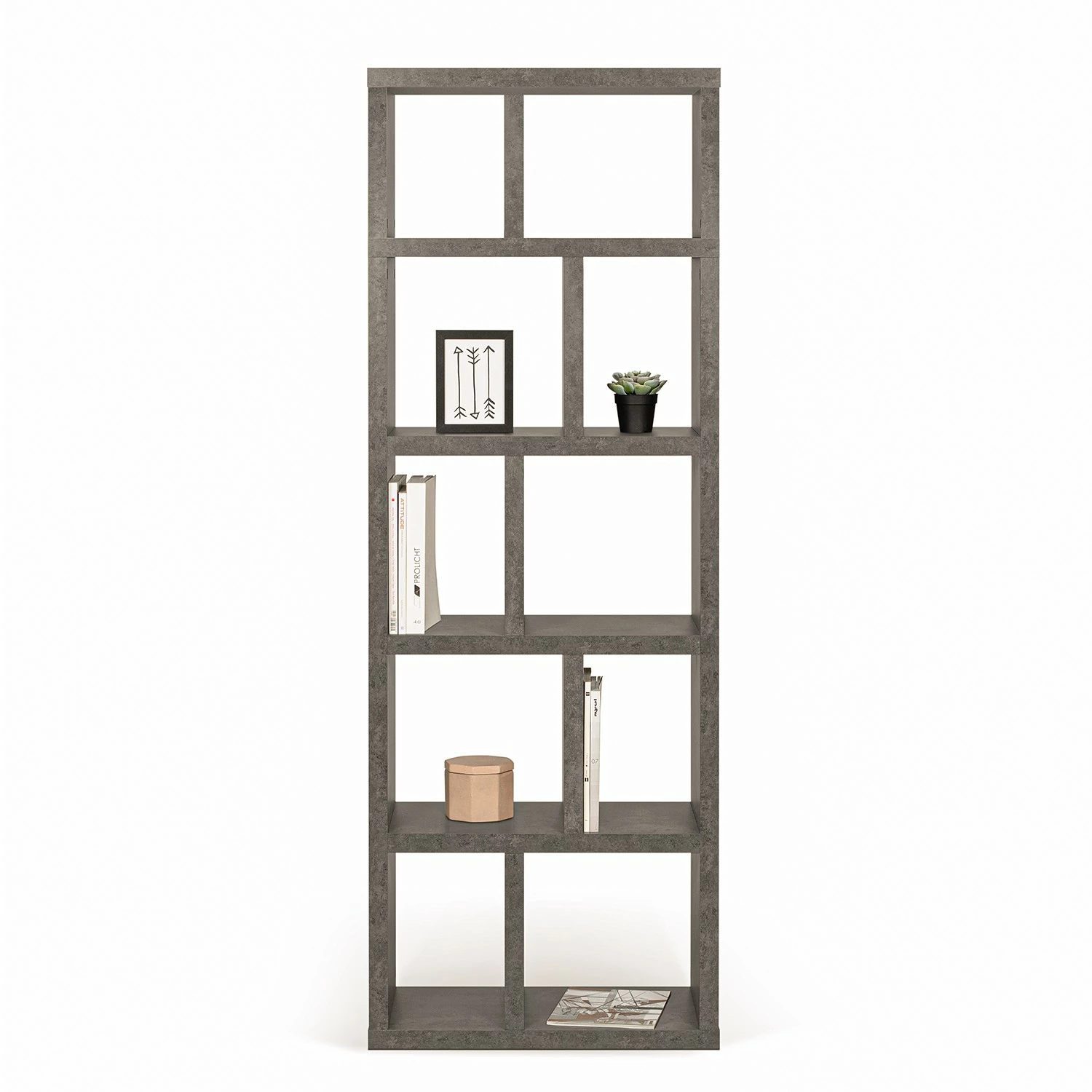 Temahome Étagère Berlin - Blanc mat - Imitation béton - 70 x 198 cm 7 Temahome Étagère Berlin - Blanc mat - Imitation béton - 70 x 198 cm – Image 5