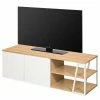 Temahome Meuble TV Albi - Placage en bois véritable - Chêne / Blanc -loftscape Boutique 1000198887 191209 09464900241 IMAGE P000000001000198887