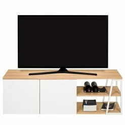 Temahome Meuble TV Albi - Placage en bois véritable - Chêne / Blanc -loftscape Boutique 1000198887 191209 09465100247 DETAILS P000000001000198887