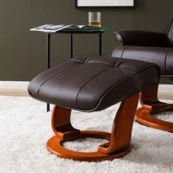 Modoform Fauteuil relax + repose-pieds Westerwald - Cuir véritable / Imitation cuir - Marron -loftscape Boutique 1000199059 200621 14592800016 DETAILS P000000001000199059