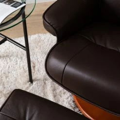 Modoform Fauteuil relax + repose-pieds Westerwald - Cuir véritable / Imitation cuir - Marron -loftscape Boutique 1000199059 200621 14592900018 DETAILS P000000001000199059