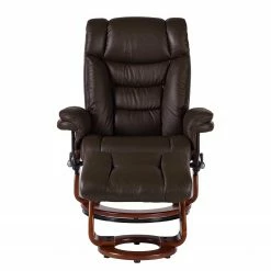 Modoform Fauteuil relax et repose-pieds Rimbach - Cuir véritable / Imitation cuir - Marron -loftscape Boutique 1000199060 200618 09570000038 DETAILS P000000001000199060