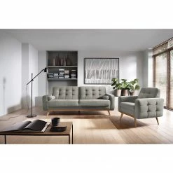 Mørteens Canapé convertible Oravi - Velours - Platine -loftscape Boutique 1000199750 200225 14060600023 MOOD DETAILS P000000001000199750 mood