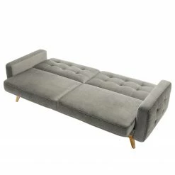 Mørteens Canapé convertible Oravi - Velours - Platine -loftscape Boutique 1000199750 200225 14060600024 DETAILS P000000001000199750