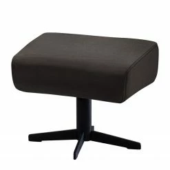 Fredriks Repose-pieds Lehi - Velours - Marron foncé