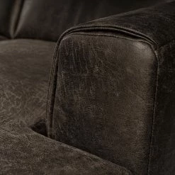 Fredriks Canapé d‘angle Basin II - Imitation cuir - Marron foncé - Méridienne courte à droite (vue de face) 15 Fredriks Canapé d‘angle Basin II - Imitation cuir - Marron foncé - Méridienne courte à droite (vue de face) -loftscape Boutique 1000199980 200409 12365400005 DETAILS P000000001000199980