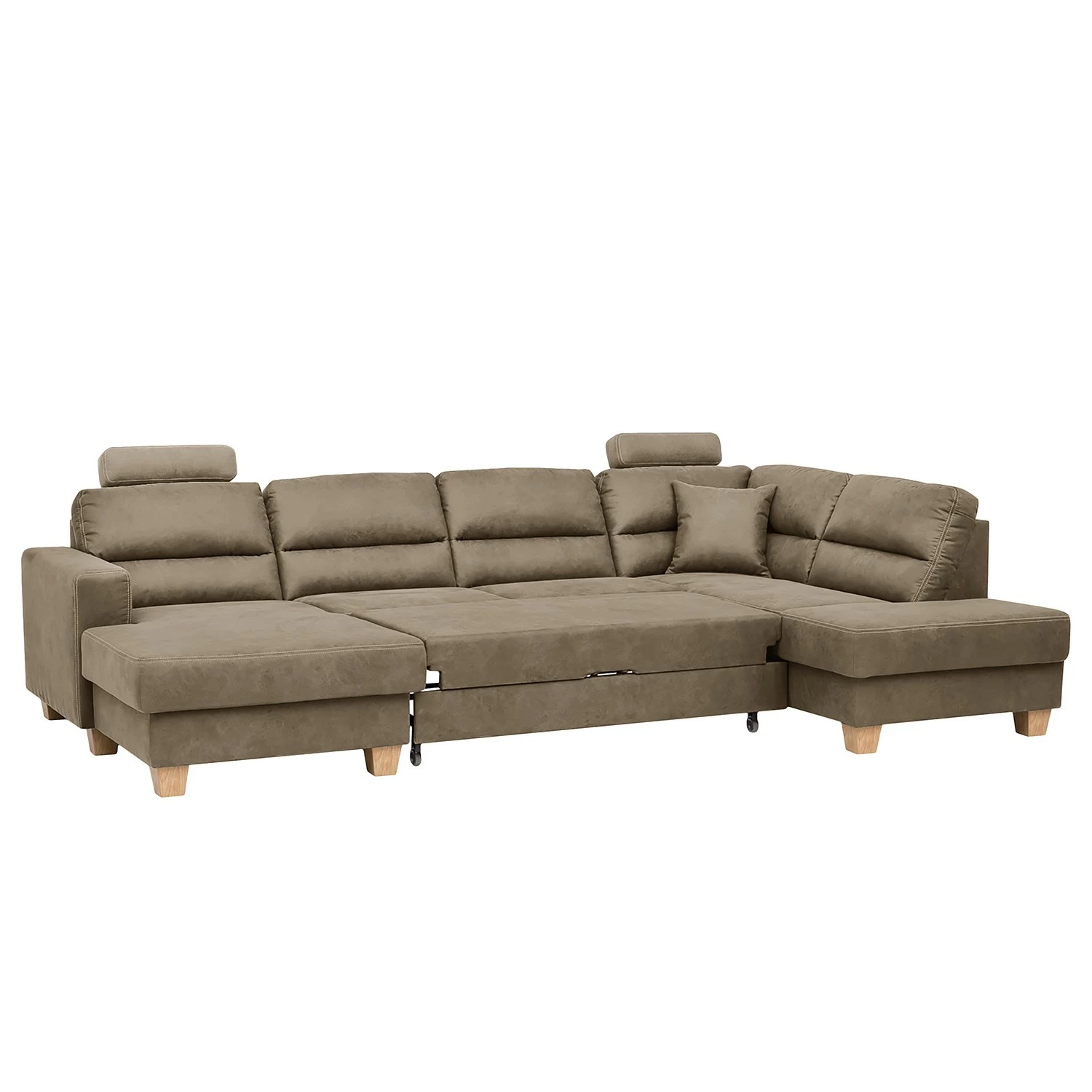 Ars Natura Canapé panoramique Korfi - Microfibre - Limon - Méridienne longue à droite (vue de face) - Avec appui-tête 7 Ars Natura Canapé panoramique Korfi - Microfibre - Limon - Méridienne longue à droite (vue de face) - Avec appui-tête – Image 6