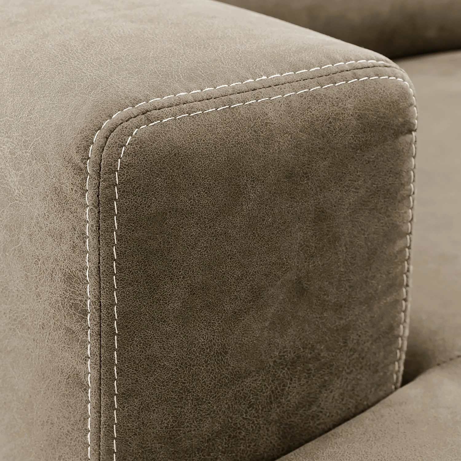 Ars Natura Canapé panoramique Korfi - Microfibre - Limon - Méridienne longue à droite (vue de face) - Avec appui-tête 9 Ars Natura Canapé panoramique Korfi - Microfibre - Limon - Méridienne longue à droite (vue de face) - Avec appui-tête – Image 8